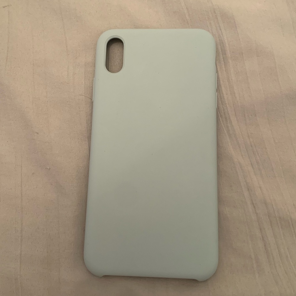 Mint green I phone 10xs max silicon phone case